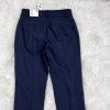New EXPRESS Navy Blue Ankle Mid Rise Cotton Spandex Career Dress Pants Size 00L
