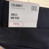 New EXPRESS Navy Blue Ankle Mid Rise Cotton Spandex Career Dress Pants Size 00L