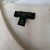 Talbots Knit Fit Flare Dress Size M Black White Striped Short Sleeve Cocktail