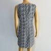 Anthropologie Moulinette Soeurs Polyester Rayon Dress Size 6 Navy White Beaded