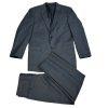 Jones New York Men Wool Suit 40R Pants 36x29.5 Dark Gray Single Breasted 2PC