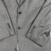 Jones New York Men Wool Suit 40R Pants 36x29.5 Dark Gray Single Breasted 2PC