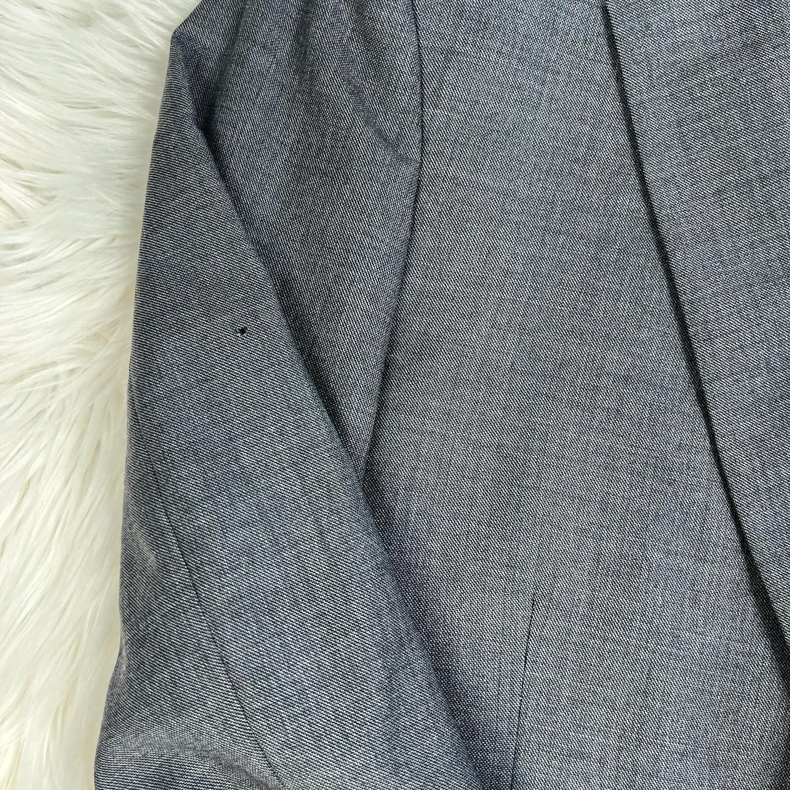 Jones New York Men Wool Suit 40R Pants 36x29.5 Dark Gray Single Breasted 2PC