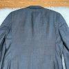 Jones New York Men Wool Suit 40R Pants 36x29.5 Dark Gray Single Breasted 2PC