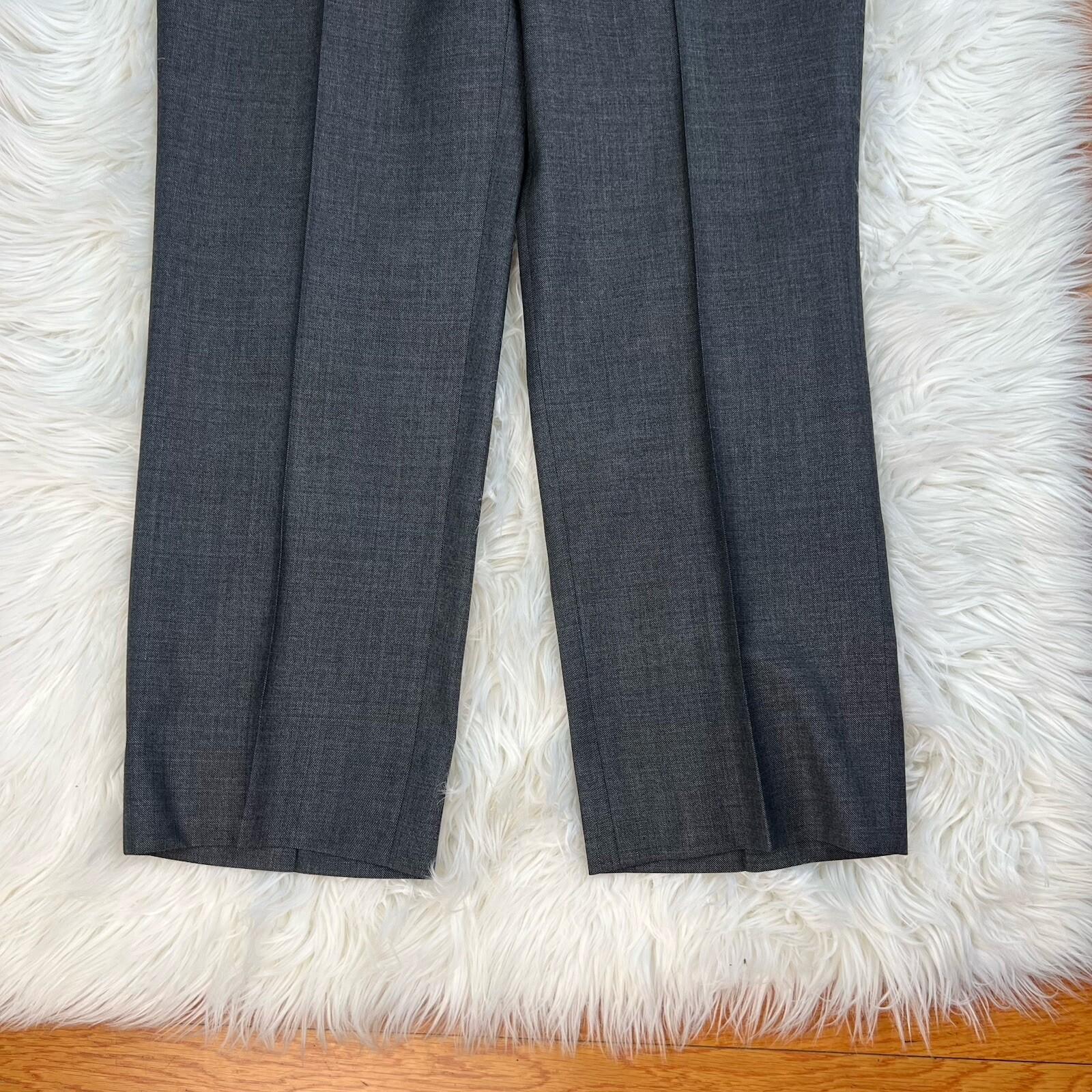 Jones New York Men Wool Suit 40R Pants 36x29.5 Dark Gray Single Breasted 2PC