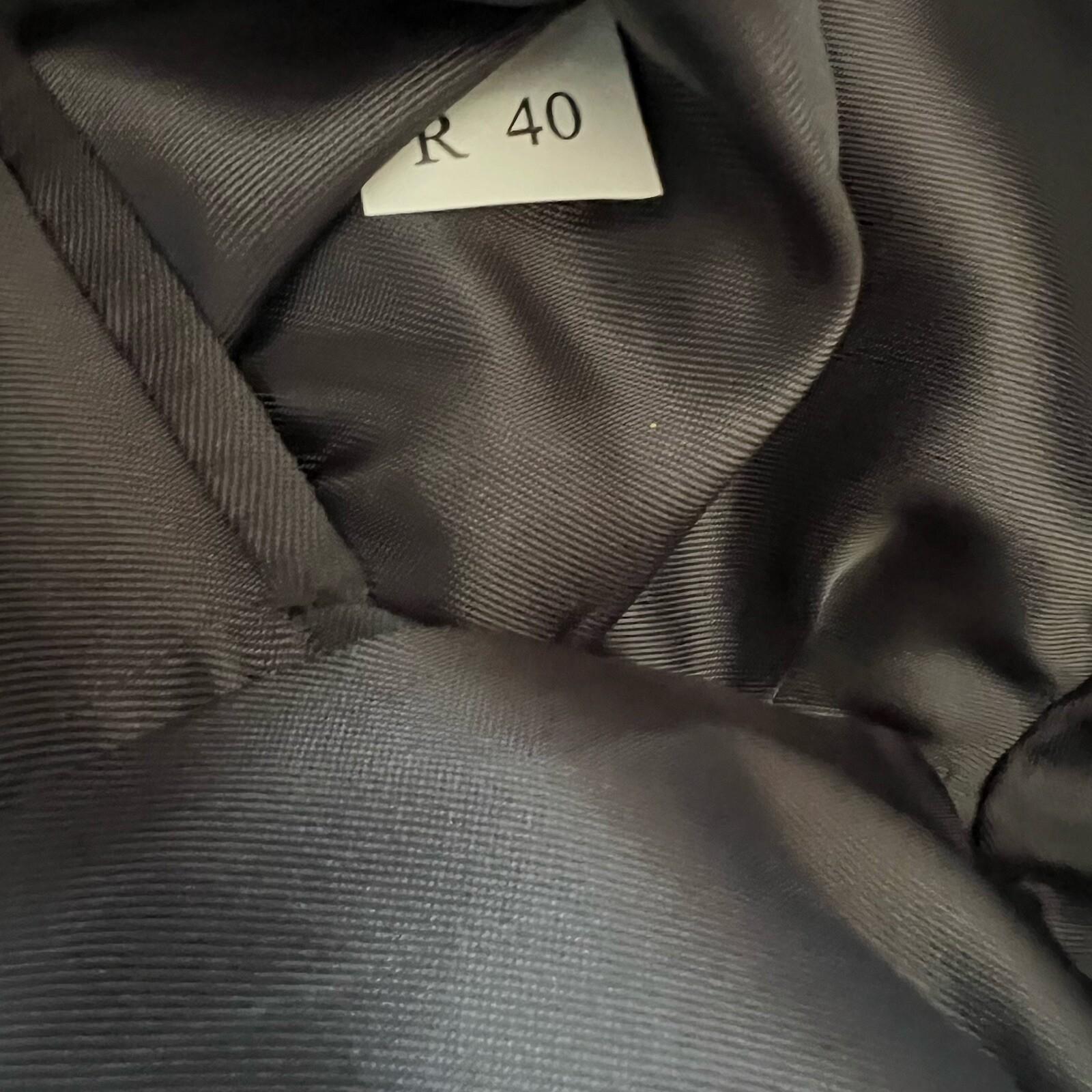 Jones New York Men Wool Suit 40R Pants 36x29.5 Dark Gray Single Breasted 2PC
