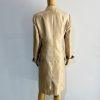 Le Suit Polyester Skirt Suit Size 8 Champagne Lined Shawl Collar Wrap 2PC New