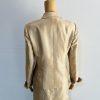 Le Suit Polyester Skirt Suit Size 8 Champagne Lined Shawl Collar Wrap 2PC New