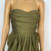 Lena The Rose Petals Dress S Sage Green Tiered Strapless Maxi Sweethear