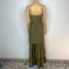 Lena The Rose Petals Dress S Sage Green Tiered Strapless Maxi Sweethear