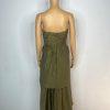 Lena The Rose Petals Dress S Sage Green Tiered Strapless Maxi Sweethear