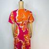 Bella Umbra Midi Blouson Dress Size M Multicolor Short Sleeves Cotton Tiered