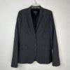 J.CREW 1035 Super 120's Blazer Size 10T Gray Striped Lined 1 vent Business