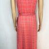 Chetta B Women Maxi Summer Dress Size 6 Coral Sleeveless Belted Halter New