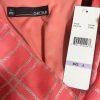 Chetta B Women Maxi Summer Dress Size 6 Coral Sleeveless Belted Halter New