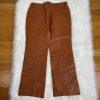 METROSTYLE Women Beautiful Cinnamon Genuine Leather Lined Pant Size 12P Y2K