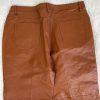 METROSTYLE Women Beautiful Cinnamon Genuine Leather Lined Pant Size 12P Y2K