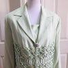 STELLA LOUISE For KB  Women 2 PC Stunning Aquamarine Beaded Skirt Suit Size 14W