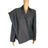 New JONES WEAR 2PC Black Polyester Rayon Lined Notch Collar Pant Suit Size 8