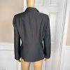 New JONES WEAR 2PC Black Polyester Rayon Lined Notch Collar Pant Suit Size 8