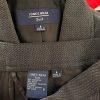 New JONES WEAR 2PC Black Polyester Rayon Lined Notch Collar Pant Suit Size 8
