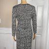 JONES NEW YORK Women 2PC  Black White Knit Stretch Skirt Top Size S