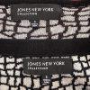 JONES NEW YORK Women 2PC  Black White Knit Stretch Skirt Top Size S