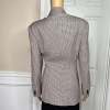 TAHARI Vtg Multicolor Wool Rayon Lined Double Breasted Business Blazer Size 10