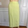 Le Suit Women Polyester Skirt Suit Size 24W Green Lined Short Sleeves 2PC