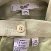Le Suit Women Polyester Skirt Suit Size 24W Green Lined Short Sleeves 2PC