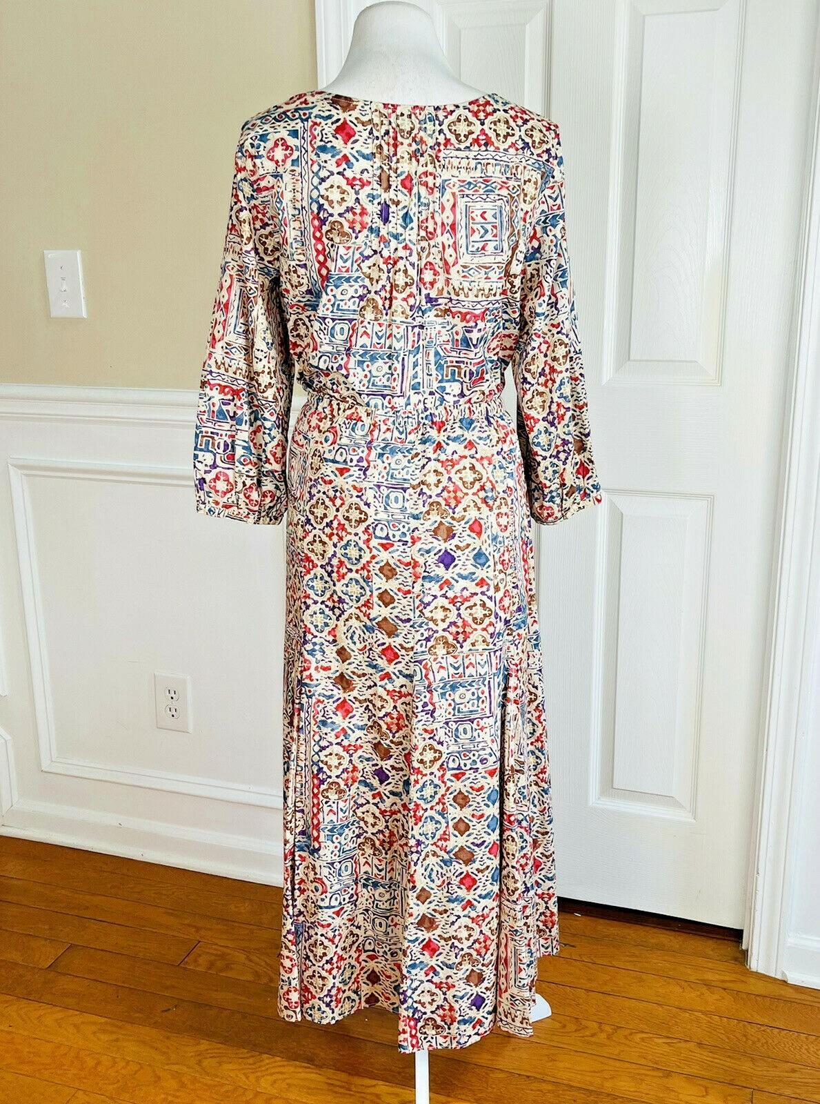 10-2418.jpg LAUREN RALPH LAUREN Vintage Cotton Skirt Top Size L Prairie Cottage Western 2PC