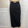 BEN MARC INT Women Polyester Skirt Suit Size 14 Embroidered Collarless 2PC