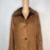 10-2435.jpg Gallery Women Suede Size M Faux Fur Sherpa Lined Maxi Overcoat Penny Lane