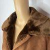 10-2437.jpg Gallery Women Suede Size M Faux Fur Sherpa Lined Maxi Overcoat Penny Lane