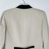 GARFIELD & MARKS Polyester Skirt Suit 6 Beige Striped Texture Lined Business 2PC
