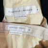 GARFIELD & MARKS Polyester Skirt Suit 6 Beige Striped Texture Lined Business 2PC
