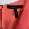 BCBGMaxazria Polyester Formal Sheath Dress 10 Salmon Sleeveless Plunge V Neck