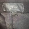 J Crew Polyester Wrap Dress 6T Black Belted Balloon Sleeve Minimalist V Neck