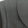 Tahari ASL Polyester Polyester Rayon Skirt Suit 12 Black Lined Ruffle Collar 2PC