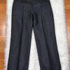 New LE SUIT Black Polyester Lined Straight Pant Size 14 MSRP 9
