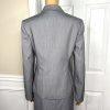 Anne Klein Rayon Blend Skirt 12P Suit 10P Pale Gray Notch Collar Lined 2PC New