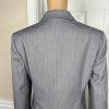 Anne Klein Rayon Blend Skirt 12P Suit 10P Pale Gray Notch Collar Lined 2PC New