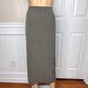 New LARRY LEVINE 2PC Army Green Polyester Rayon Spandex Belted Skirt Suit SZ 18