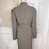 New LARRY LEVINE 2PC Army Green Polyester Rayon Spandex Belted Skirt Suit SZ 18