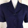 Morgan Miller Polyester Skirt Suit Size 8 Purple Short Sleeves Women 2 Piece