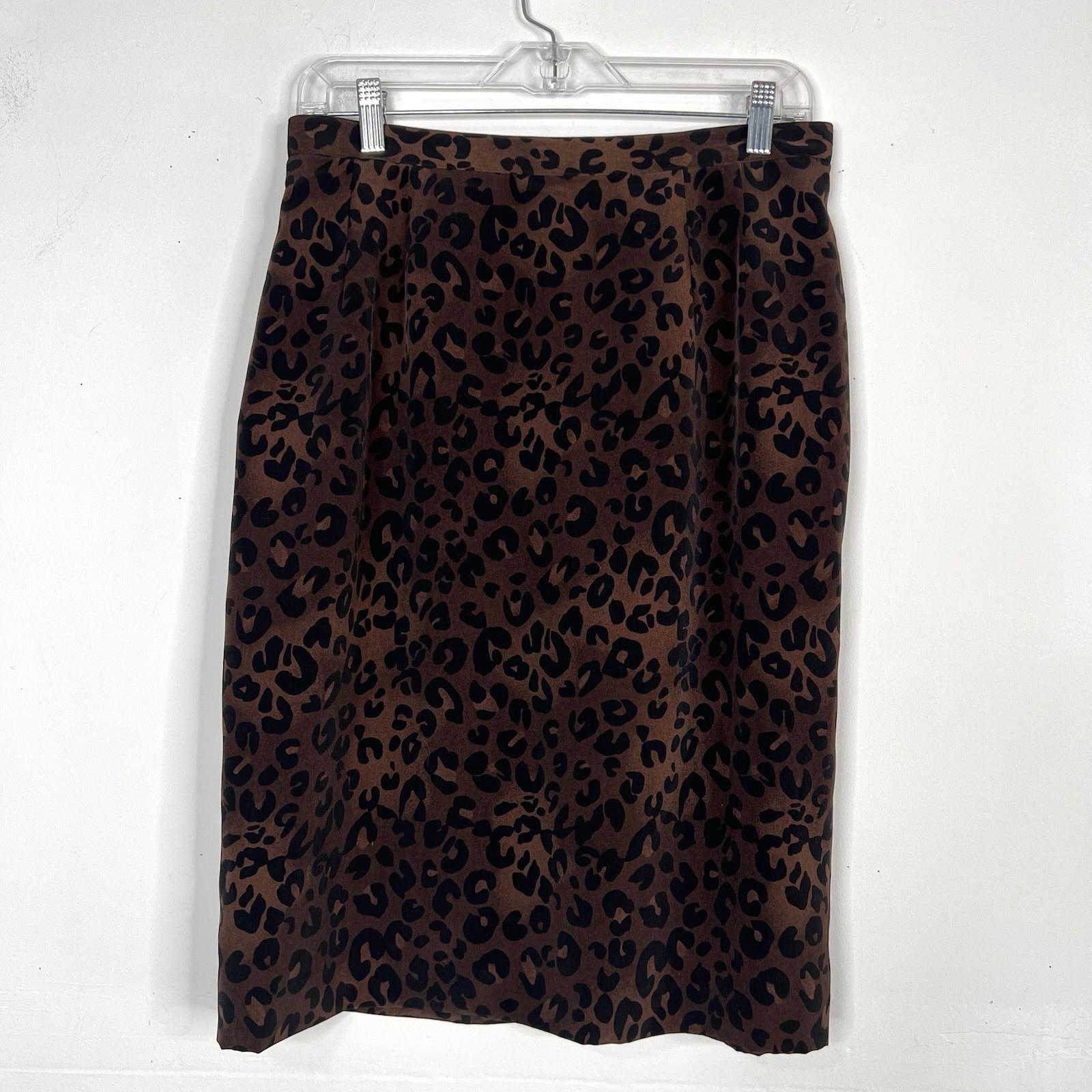 Kasper ASL Polyester Skirt Suit 12 Black Dark Brown Lined Timeless 2PC Pockets