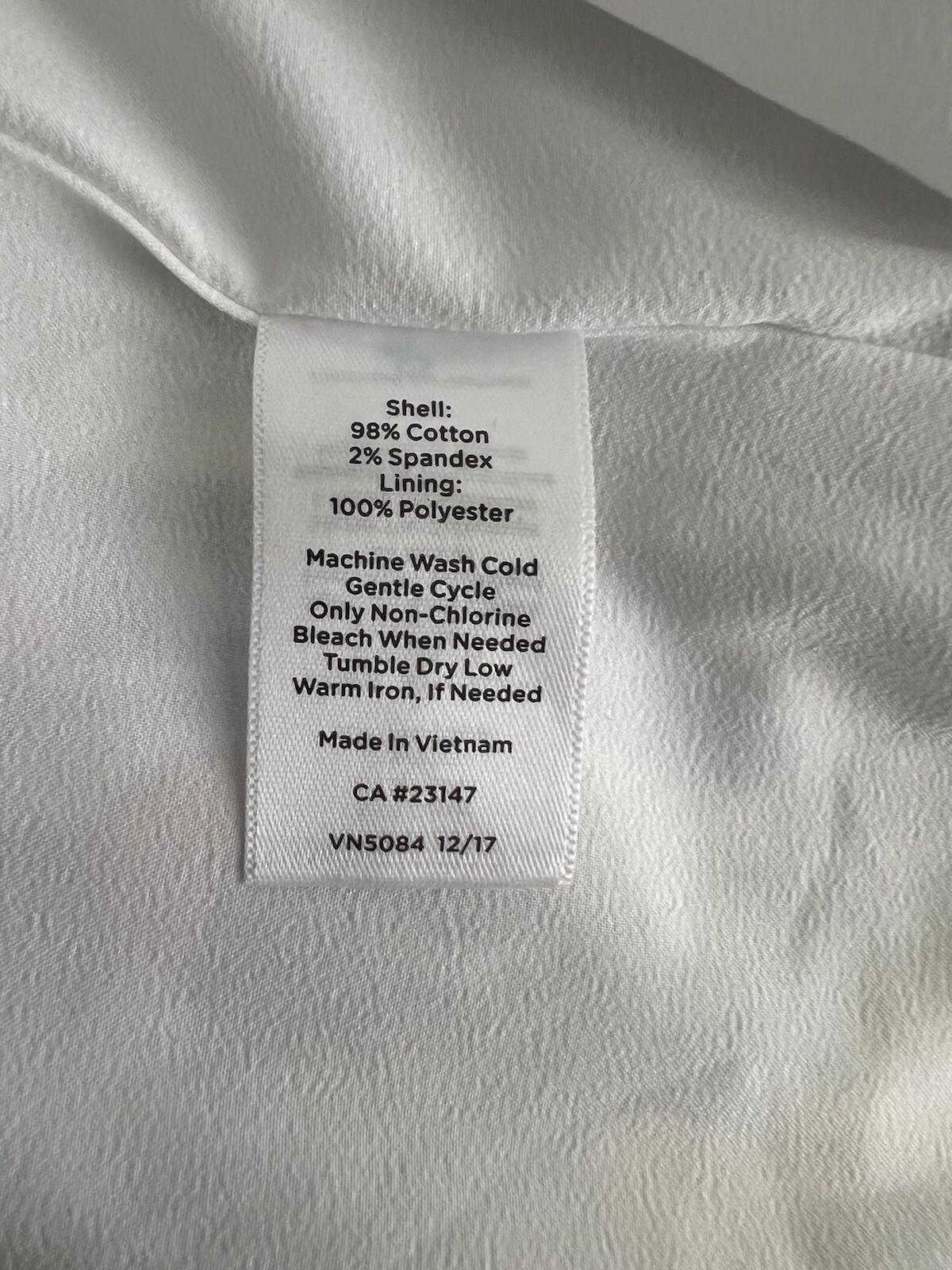 Talbots Cotton Spandex Dress Size 14 sleeveless shift Flounce Hem Floral Print