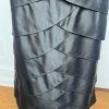 Adrianna Papell Evening Skirt Size 10 Back Zipper Lined Layers Maxi Formal