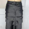 Adrianna Papell Evening Skirt Size 10 Back Zipper Lined Layers Maxi Formal