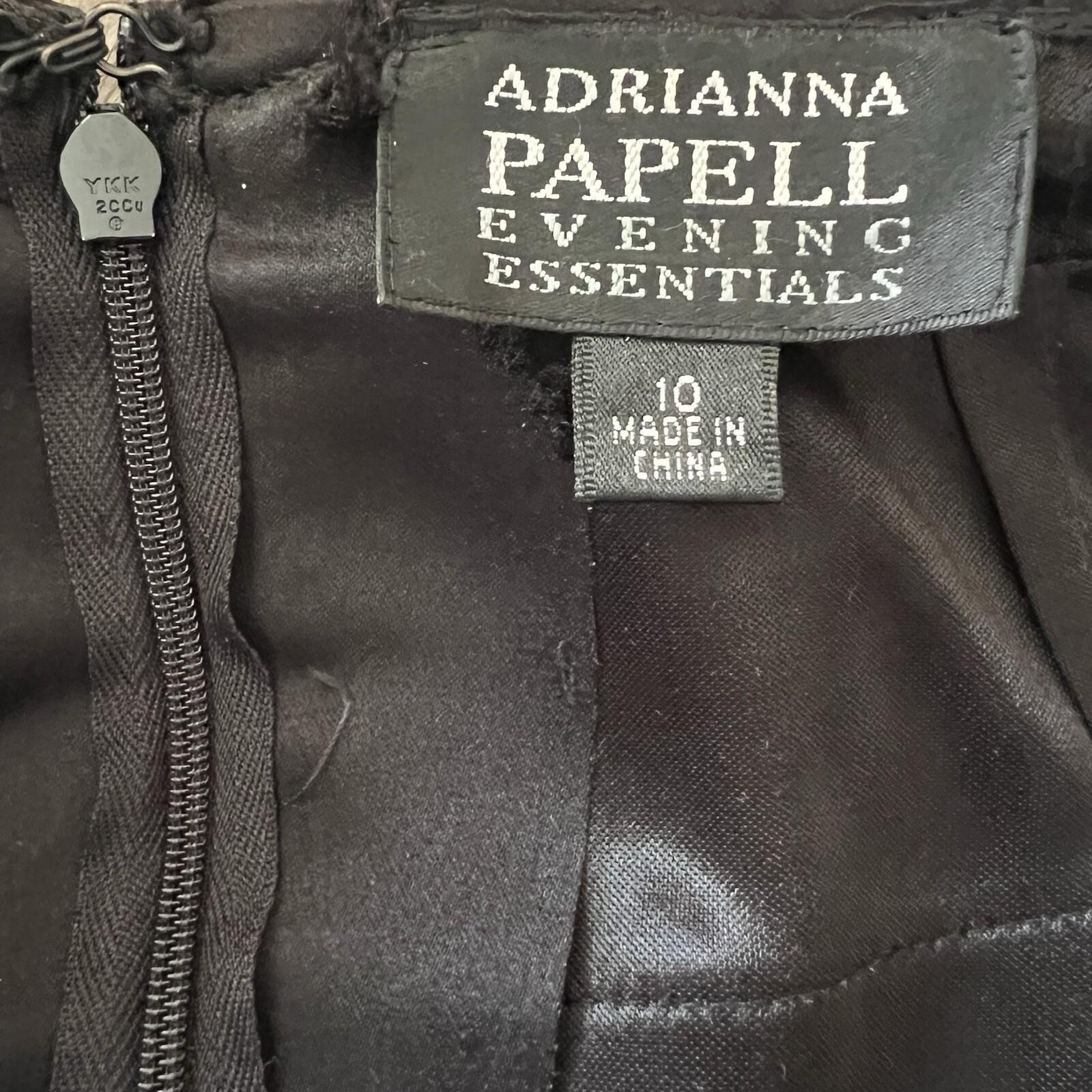 Adrianna Papell Evening Skirt Size 10 Back Zipper Lined Layers Maxi Formal